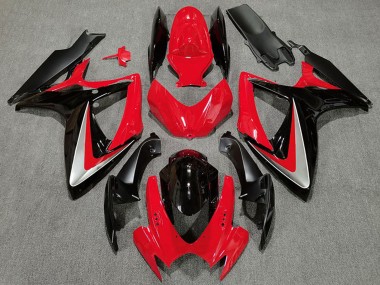 2006-2007 Suzuki GSXR 600 / GSXR 750 Motorcycle Fairings - Red Grey Glossy Black OEM Style Canada Suppliers