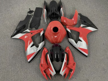 2006-2007 Suzuki GSXR 600 / GSXR 750 Motorcycle Fairings - Red Silver Black Canada Suppliers