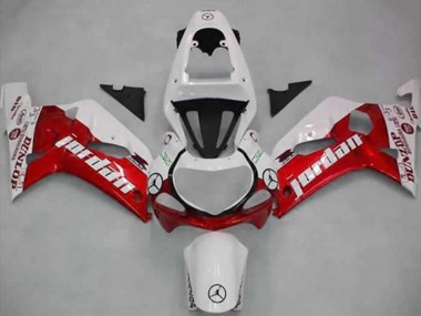 2001-2003 Suzuki GSXR 600 / GSXR 750 Motorcycle Fairings - White Red Jordan Dunlop Canada Suppliers