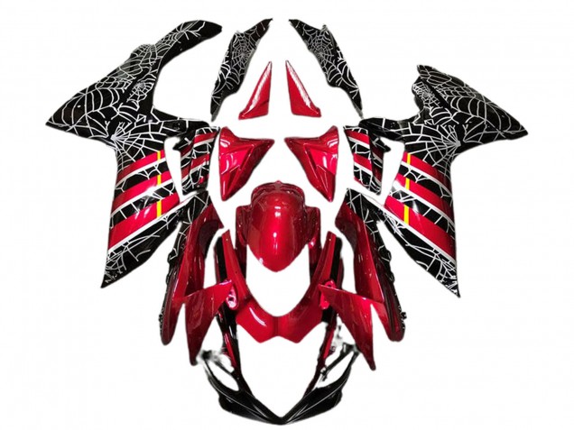 2011-2024 Suzuki GSXR 600 / GSXR 750 Motorcycle Fairings - Red Black Spider Canada Suppliers