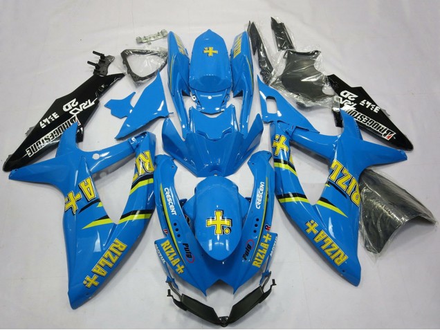 2008-2010 Suzuki GSXR 600 / GSXR 750 Motorcycle Fairings - Blue Black Gold Rizla Canada Suppliers