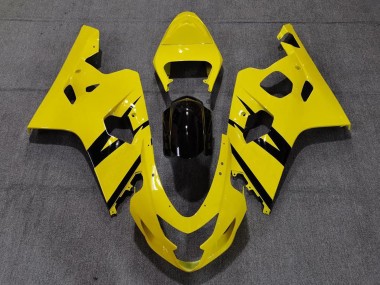 2004-2005 Suzuki GSXR 600 / GSXR 750 Motorcycle Fairings - Yellow Glossy Black OEM Style Canada Suppliers