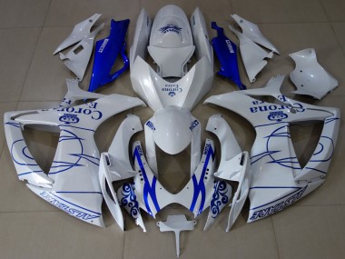 2006-2007 Suzuki GSXR 600 / GSXR 750 Motorcycle Fairings - White Blue Corona Alstare Canada Suppliers