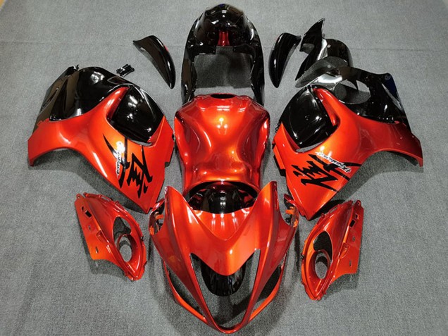 2008-2020 Suzuki GSXR 1300 Motorcycle Fairings - Candy Orange Glossy Black Canada Suppliers