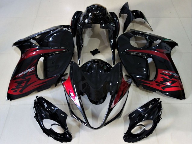2008-2020 Suzuki GSXR 1300 Motorcycle Fairings - Glossy Black Candy Red Canada Suppliers