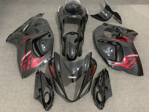 2008-2020 Suzuki GSXR 1300 Motorcycle Fairings - Glossy Black Red Canada Suppliers