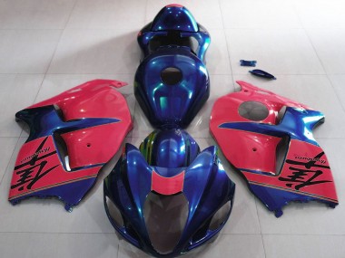 1996-2007 Suzuki GSXR 1300 Motorcycle Fairings - Glossy Blue and Red Canada Suppliers