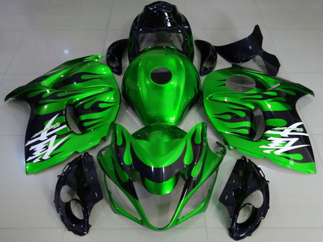 2008-2020 Suzuki GSXR 1300 Motorcycle Fairings - Glossy Green Black Canada Suppliers