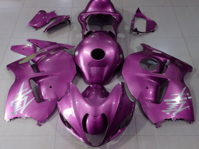 1996-2007 Suzuki GSXR 1300 Motorcycle Fairings - Glossy Pink Silver Logo Canada Suppliers