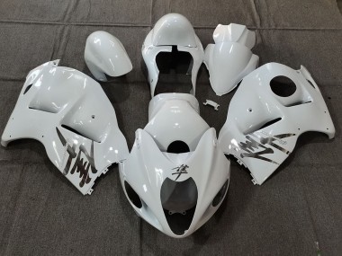 1996-2007 Suzuki GSXR 1300 Motorcycle Fairings - White OEM Style with Silver Decals Canada Suppliers