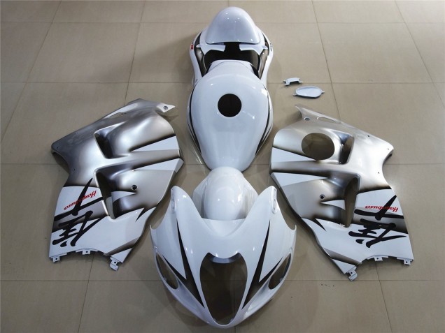 1996-2007 Suzuki GSXR 1300 Motorcycle Fairings - White Silver Canada Suppliers
