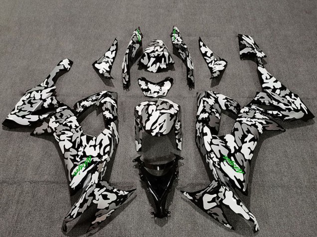 2008-2010 Kawasaki ZX10R Motorcycle Fairings - Camouflage Green Decals Canada Suppliers
