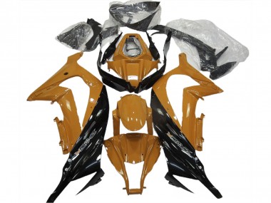 2011-2015 Kawasaki ZX10R Motorcycle Fairings - Dark Orange Glossy Black Canada Suppliers