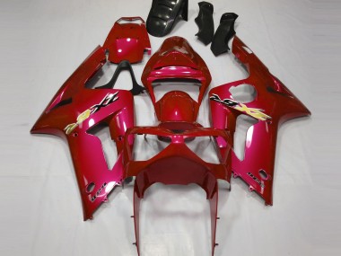 2003-2004 Kawasaki ZX6R Motorcycle Fairing - Red Canada Suppliers