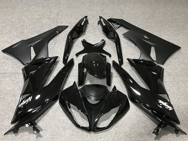 2009-2012 Kawasaki ZX6R Motorcycle Fairing - Glossy Black Matte Black Canada Suppliers