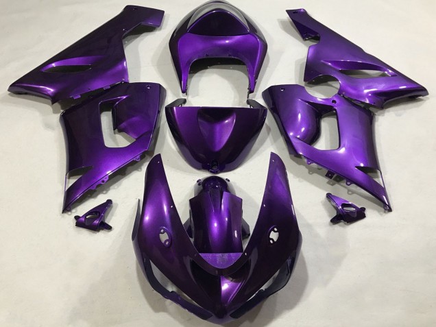 2005-2006 Kawasaki ZX6R Motorcycle Fairings - Purple Canada Suppliers
