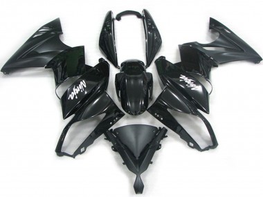 2009-2011 Kawasaki Ninja 650R Motorcycle Fairings - Glossy Black Matte Black White Decal Canada Suppliers