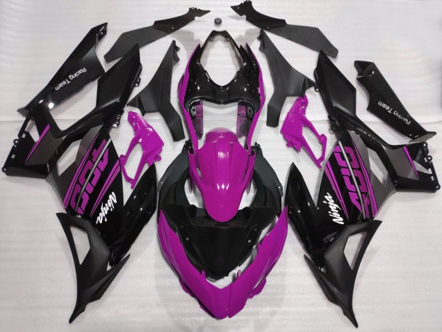 2018-2024 Kawasaki Ninja 400 Motorcycle Fairings - Purple Glossy Black Matte Black OEM Style Canada Suppliers