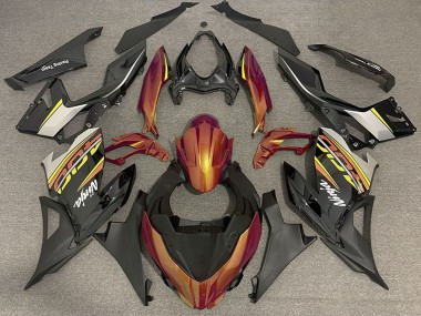 2018-2024 Kawasaki Ninja 400 Motorcycle Fairings - Orange Glossy Black Matte Black OEM Style Canada Suppliers