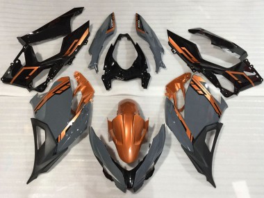2018-2024 Kawasaki Ninja 400 Motorcycle Fairings - Orange Nardo Grey Glossy Black Canada Suppliers