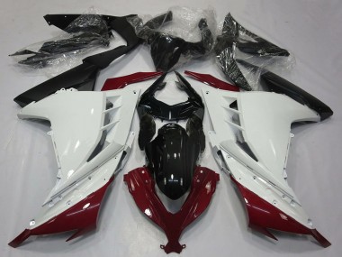 2013-2024 Kawasaki Ninja 300 Motorcycle Fairings - White Maroon Red Black Canada Suppliers