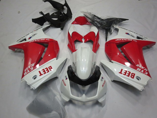 2008-2012 Kawasaki Ninja 250 Motorcycle Fairings - White Red Beet Canada Suppliers