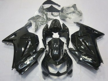2008-2012 Kawasaki Ninja 250 Motorcycle Fairings - Glossy Black White Ninja Canada Suppliers