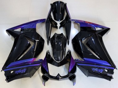 2008-2012 Kawasaki Ninja 250 Motorcycle Fairings - Blue Glossy Black Canada Suppliers