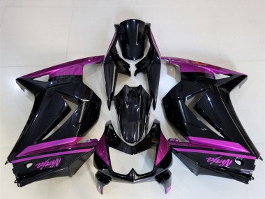 2008-2012 Kawasaki Ninja 250 Motorcycle Fairings - Glossy Black Purple Canada Suppliers