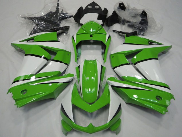 2008-2012 Kawasaki Ninja 250 Motorcycle Fairings - White Green Black Canada Suppliers