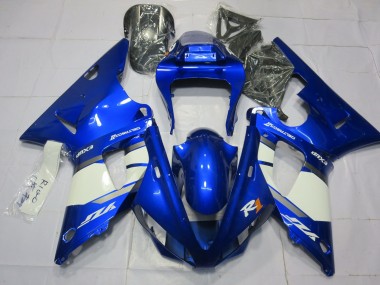 2000-2001 Yamaha R1 Motorcycle Fairings - Blue White Canada Suppliers