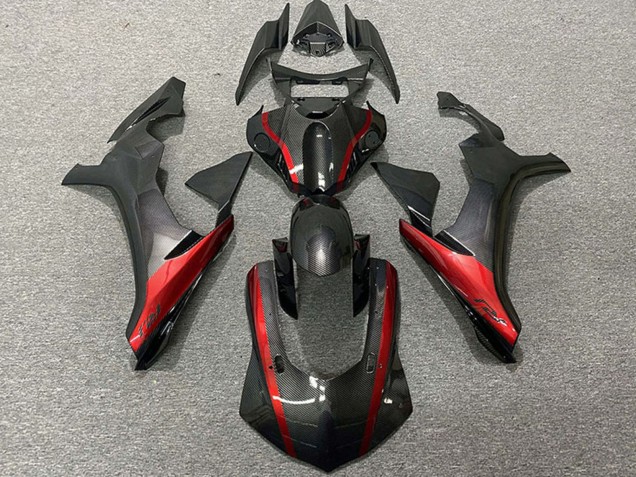 2015-2019 Yamaha R1 Motorcycle Fairings - Carbon Fiber Style Red Canada Suppliers