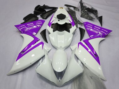 2012-2014 Yamaha R1 Motorcycle Fairings - White Purple Canada Suppliers