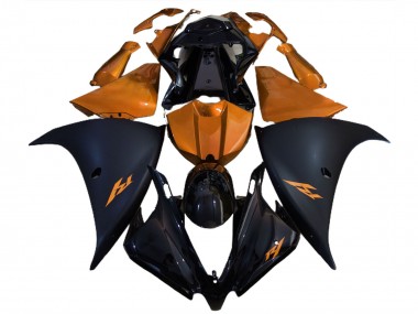 2012-2014 Yamaha R1 Motorcycle Fairings - Glossy Black Matte Black Orange Canada Suppliers
