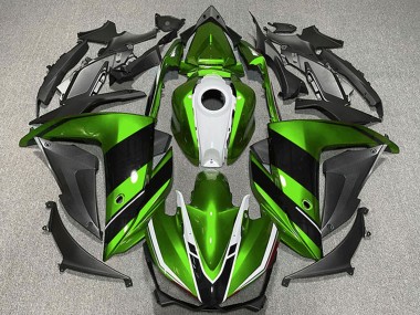 2015-2018 Yamaha R3 Motorcycle Fairings - Green White Glossy Black Canada Suppliers