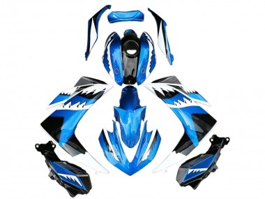 2015-2018 Yamaha R3 Motorcycle Fairing - Blue White Black Shark Canada Suppliers