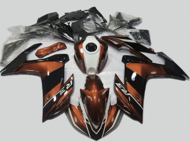 2015-2018 Yamaha R3 Motorcycle Fairings - Brown White Black Canada Suppliers