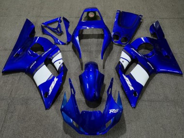 1998-2002 Yamaha R6 Motorcycle Fairings - Blue White Canada Suppliers