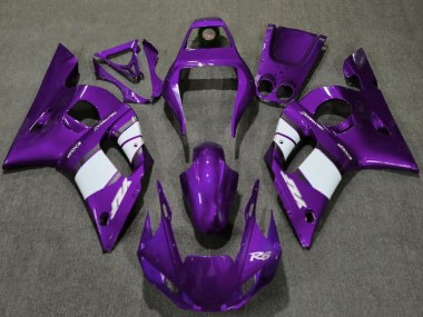1998-2002 Yamaha R6 Motorcycle Fairings - Dark Purple White Canada Suppliers