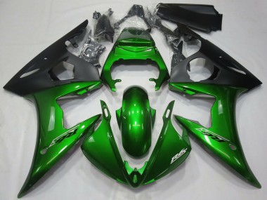 2005 Yamaha R6 Motorcycle Fairings - Dark Green Matte Black Canada Suppliers