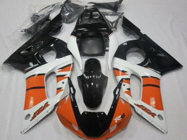 1998-2002 Yamaha R6 Motorcycle Fairings - White Orange Glossy Black Canada Suppliers