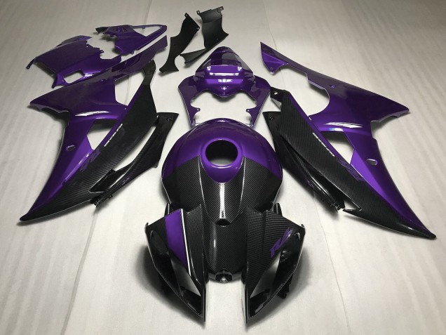 2008-2016 Yamaha R6 Motorcycle Fairings - Purple Carbon Fiber Style Canada Suppliers