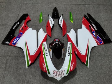 2015-2020 Ducati 959 1299 Motorcycle Fairings - White Red Green Glossy Black Generali Tim 69 Canada Suppliers