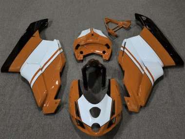 2003-2004 Ducati 749 999 Motorcycle Fairings - White Orange Glossy Black Canada Suppliers