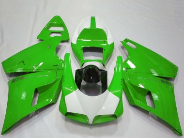 1993-2005 Ducati 916 Motorcycle Fairings - Green White Glossy Black Performance Canada Suppliers
