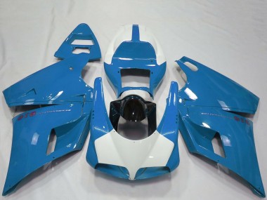1993-2005 Ducati 916 Motorcycle Fairings - Light Blue Glossy Black Canada Suppliers