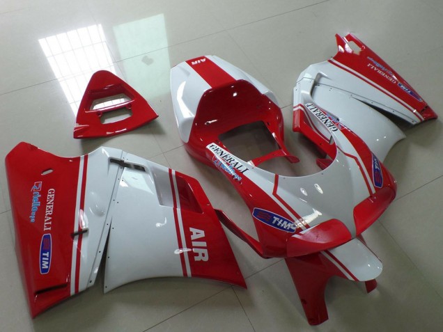 1993-2005 Ducati 748 916 996 998 Motorcycle Fairings - White Red Air Generali Tim Canada Suppliers