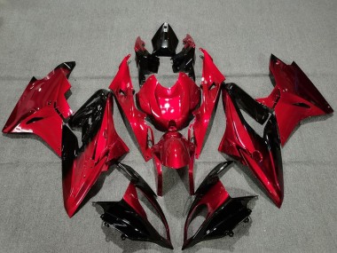 2009-2014 BMW S1000RR Motorcycle Fairings - Red Glossy Black Canada Suppliers