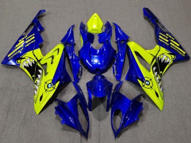2009-2014 BMW S1000RR Motorcycle Fairings - Yellow Blue Shark Canada Suppliers