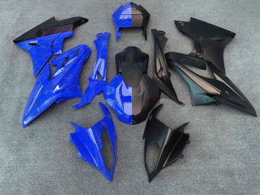 2015-2016 BMW S1000RR Motorcycle Fairings - Blue Matte Black Split Canada Suppliers